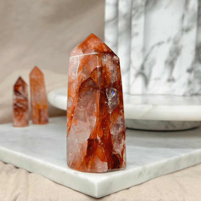 Fire Quartz Chunky Tower