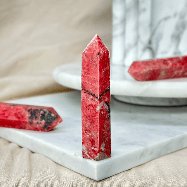 Red Rhodonite Tower #4