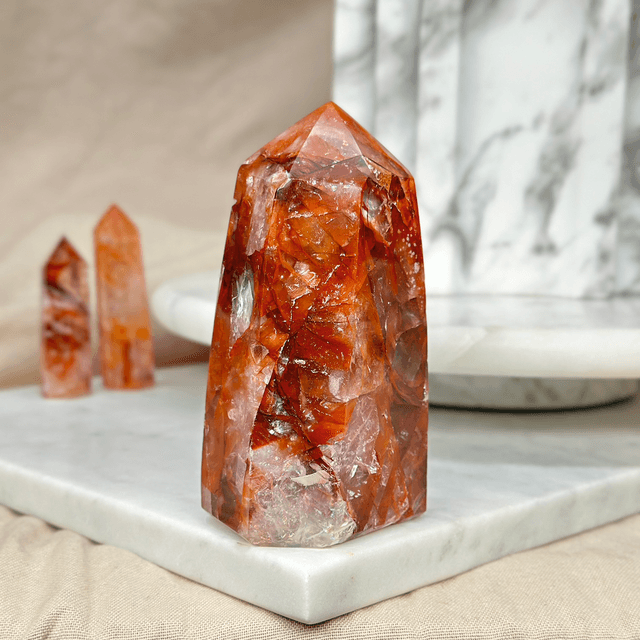 Fire Quartz Chunky Tower