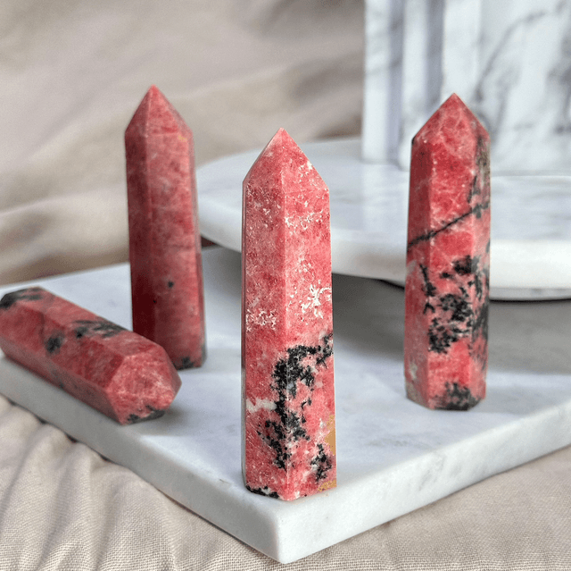 Red Rhodonite Tower #2