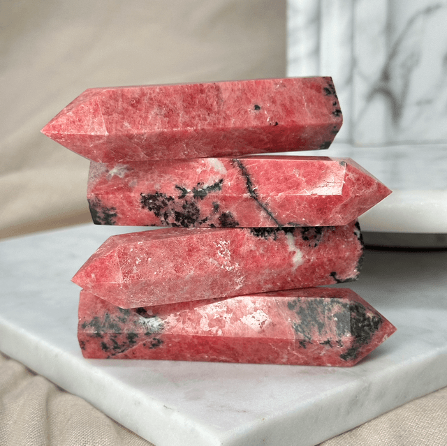 Red Rhodonite Tower #2