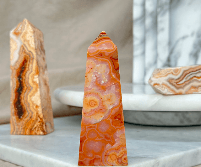 Crazy Lace Agate Tower (High Quality) E