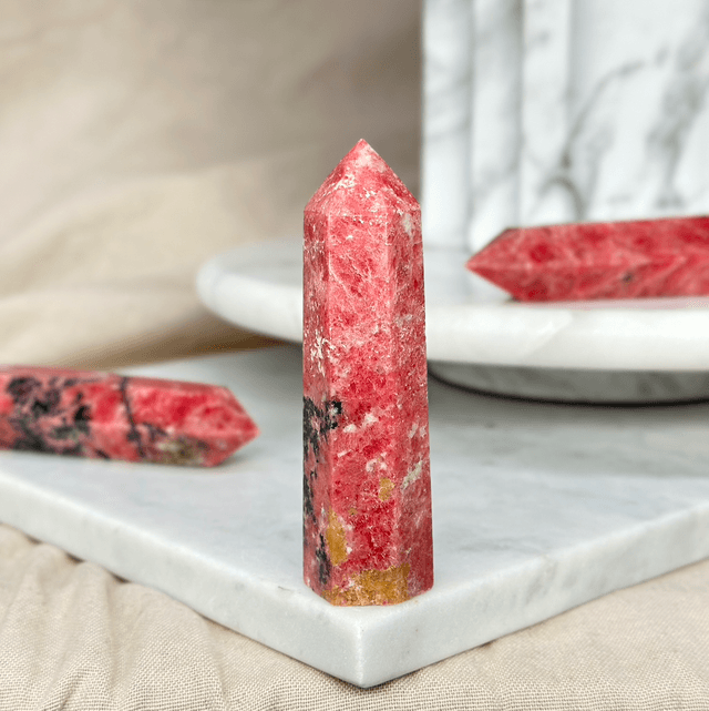 Red Rhodonite Tower #2
