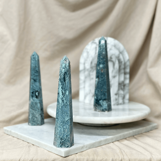 Moss Agate Tower (High Quality) B